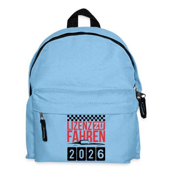 Driving License 2026 Driving Test Driving License Test - Kids' Backpack - light blue - Front