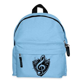 clef music logo - Kids' Backpack - light blue - Front