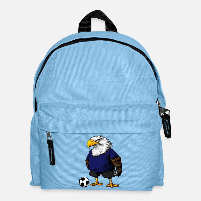 Eagle Soccer Bird - Kids' Backpack - light blue