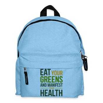 Naturopathe Eat Your Greens Manifest Health Pro - Sac à dos Enfant - bleu clair - Devant