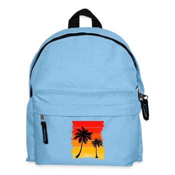 Palmier Sunset Éclat - Sac à dos Enfant - bleu clair - Devant