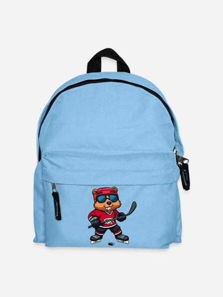 Biber Eishockey - Kinder Rucksack - Hellblau