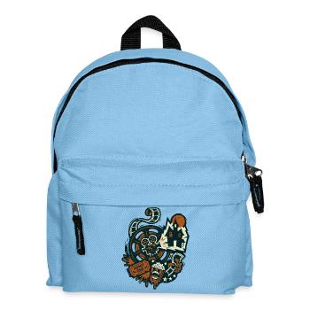 Horror Cinema Retro Film Design - Kids' Backpack - light blue - Front