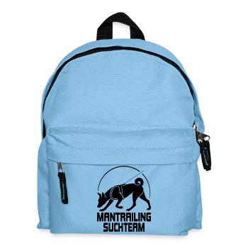 Basenji Mantrailing Search Team Dogs Wilsigns - Kids' Backpack - light blue - Front
