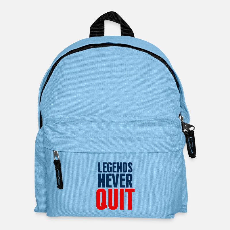 Legends Never Quit Bold - Kids' Backpack - light blue