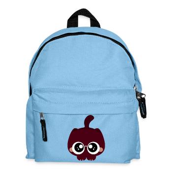 Cat with Sparkling Eyes - Kids' Backpack - light blue - Front