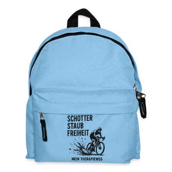 Schotterfreiheit – Therapieweg - Kinder Rucksack - Hellblau - Vorne