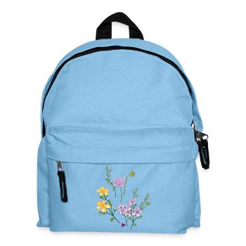 Gartenblumen  - Kinder Rucksack - Hellblau - Vorne