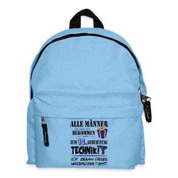 30. Geburtstag Handwerker Technik Werkzeug - Kinder Rucksack - Hellblau - Vorne