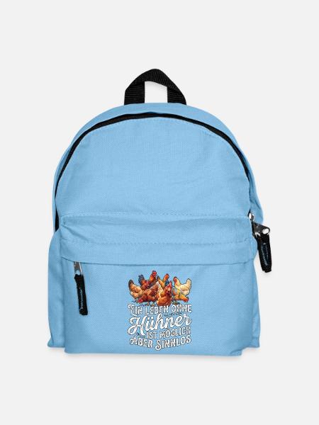 Hühnerliebhaber Hühnerhalter - Kinder Rucksack - Hellblau