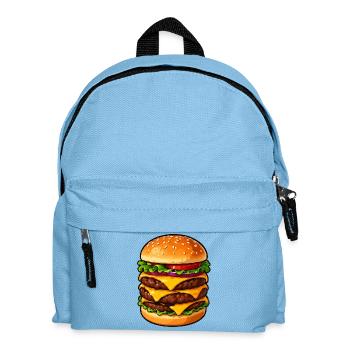 Dreifacher Cheeseburger Kraft - Kinder Rucksack - Hellblau - Vorne