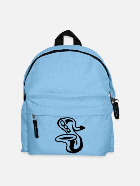 Saxophone - Sac à dos Enfant - bleu clair