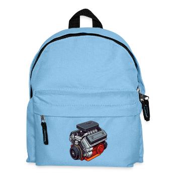 Motor Theme: Classic and Power - Kids' Backpack - light blue - Front