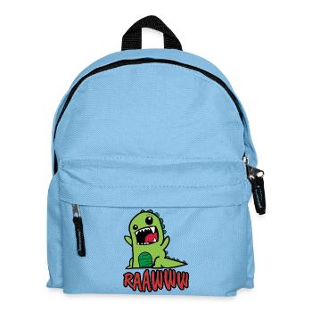 Baby T-Rex Dinosaurier - Kinder Rucksack - Hellblau - Vorne