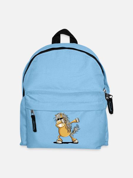 Cool Dab Dance Horse Dabbing Pony Comic - Kids' Backpack - light blue