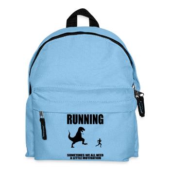 Laufende Motivation - Kinder Rucksack - Hellblau - Vorne