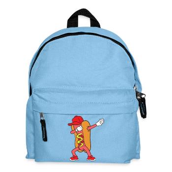 Dabbing Dab Hot Dog Hot Dog Fast Food - Kids' Backpack - light blue - Front