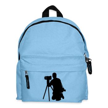 photographer - Kids' Backpack - light blue - Front