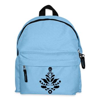 Kurbits & Schädel schwarz - Kinder Rucksack - Hellblau - Vorne