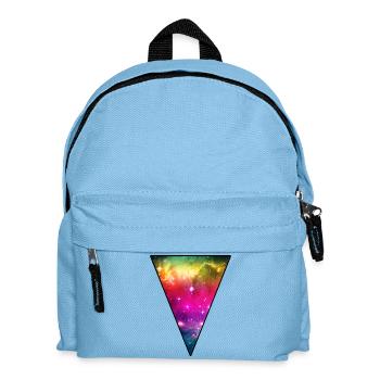 Regenbogen-Raum - Kinder Rucksack - Hellblau - Vorne