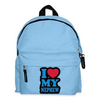 I love my nephew - Kids' Backpack - light blue - Front