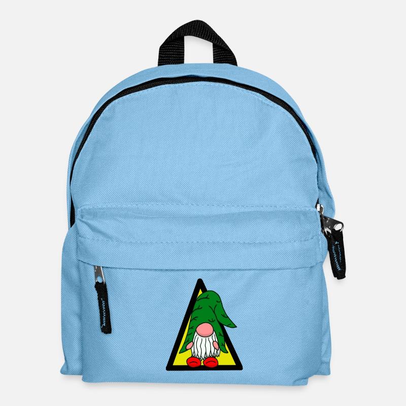 Zwerg Zwerge Wichtel Märchenfigur Kinder Baby - Kinder Rucksack - Hellblau