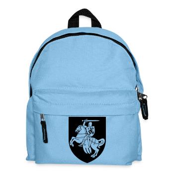 Ritter mit Schild - Wappen - Kinder Rucksack - Hellblau - Vorne