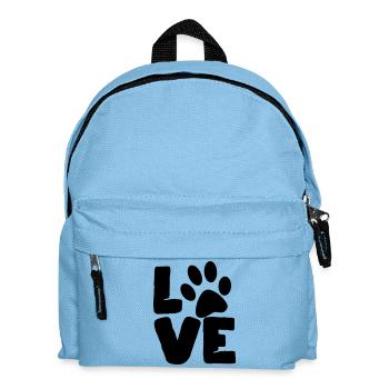 L’amour des chiens. Pour tous les amoureux des chiens. Chien * - Sac à dos Enfant - bleu clair - Devant