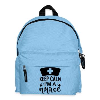 Keep calm im a nurse - Sac à dos Enfant - bleu clair - Devant