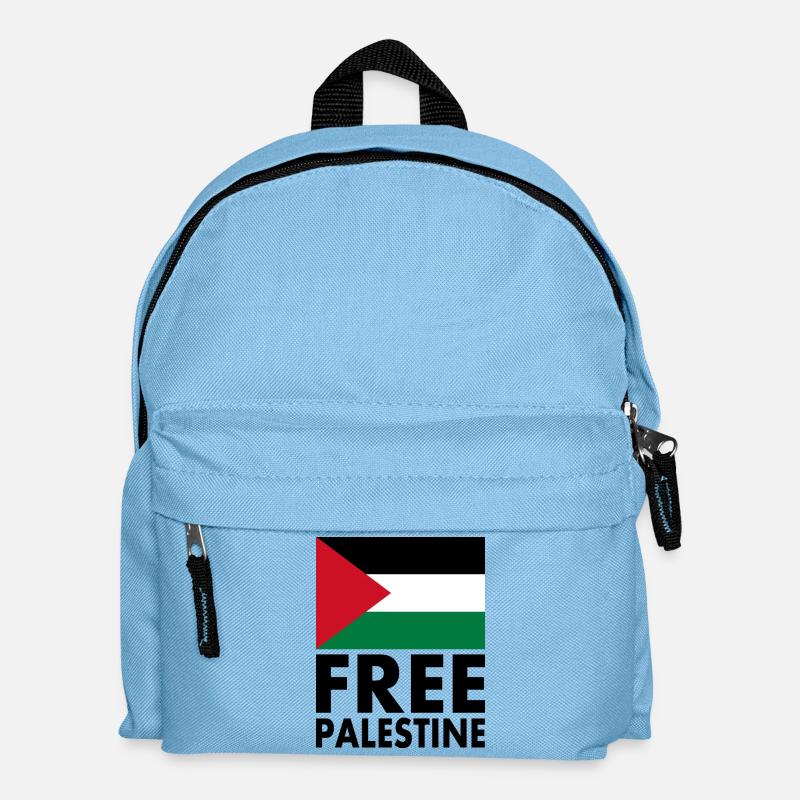 Free palestine - Kinder Rucksack - Hellblau