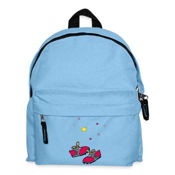 Football boots, stars - Kids' Backpack - light blue - Front