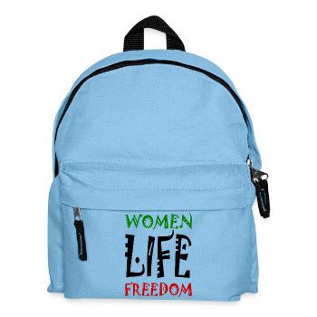 Women life freedom - Kinder Rucksack - Hellblau - Vorne