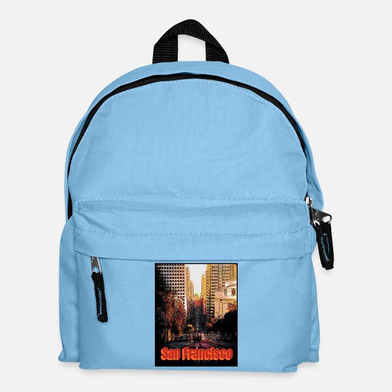 San Francisco city - Kinder Rucksack - Hellblau
