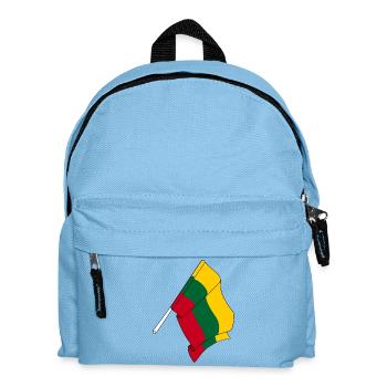 Flag Lithuania - Kids' Backpack - light blue - Front