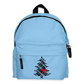 Weihnachtsbaum - Kinder Rucksack - Hellblau - Vorne