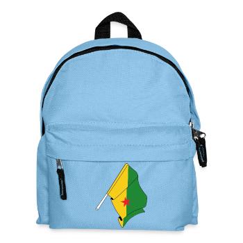 Flag of French Guiana - Kids' Backpack - light blue - Front