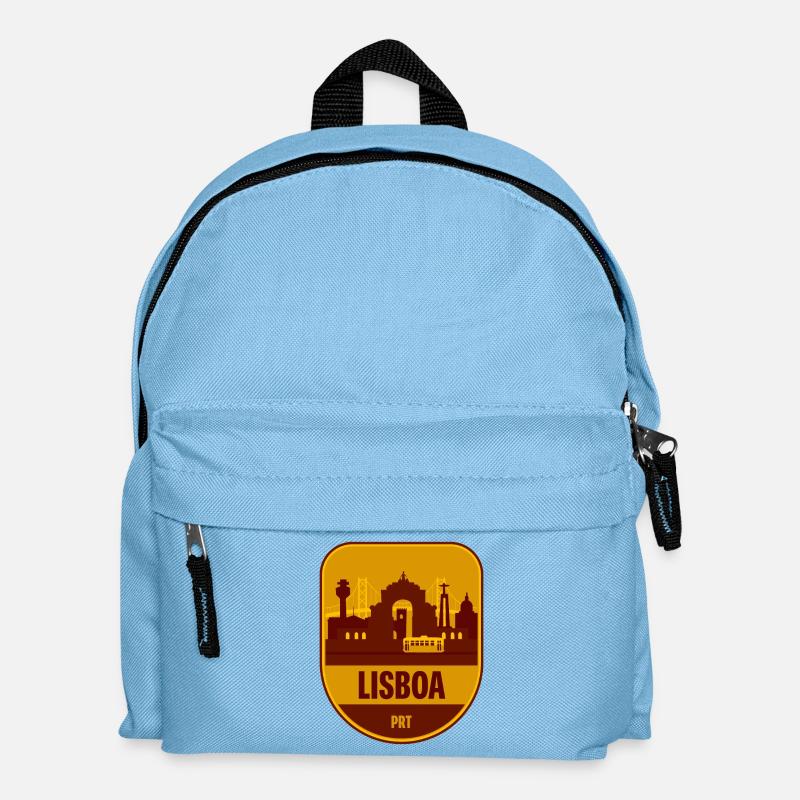 Lisboa Skyline Tram - Kinder Rucksack - Hellblau