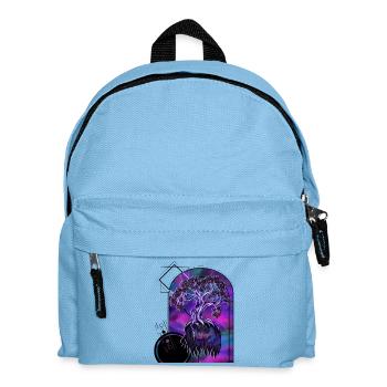 Arbre spirituel – Art géométrique - Sac à dos Enfant - bleu clair - Devant