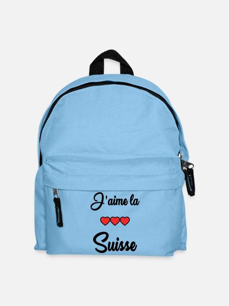 SUISSE. HUMOUR. PAYS. DRAPEAU - Sac à dos Enfant - bleu clair