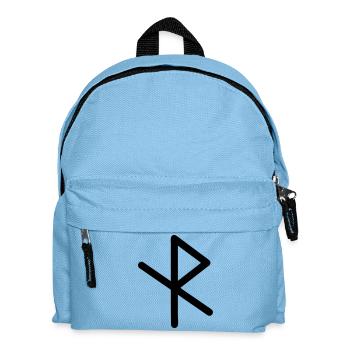 Wikingersymbol Sichere Reise Urlaubsreise - Kinder Rucksack - Hellblau - Vorne