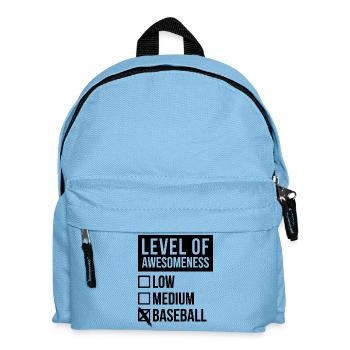 Baseball Baseball Baseball - Kinder Rucksack - Hellblau - Vorne