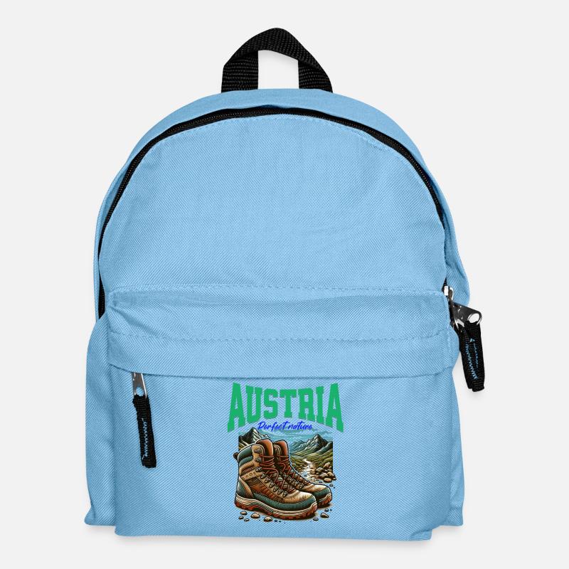 Austria cooles Wander Design - Österreich - Kinder Rucksack - Hellblau