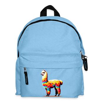 Alpaca - Kids' Backpack - light blue - Front