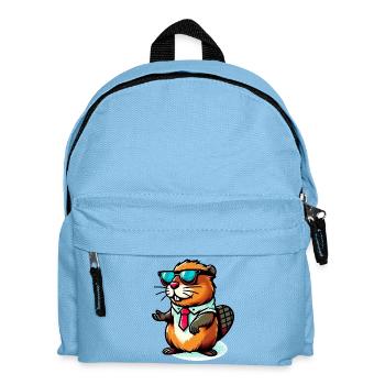 Beaver - Kids' Backpack - light blue - Front