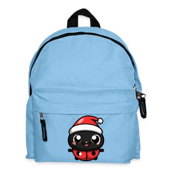 Ladybug Christmas - Kids' Backpack - light blue - Front