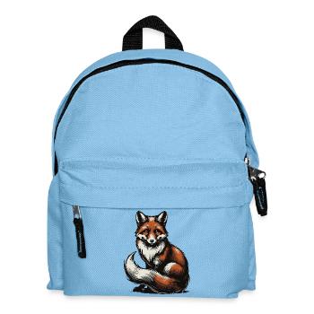 Fuchs - Kinder Rucksack - Hellblau - Vorne