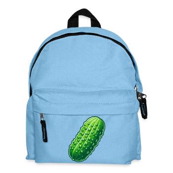 Große Gurke - Kinder Rucksack - Hellblau - Vorne