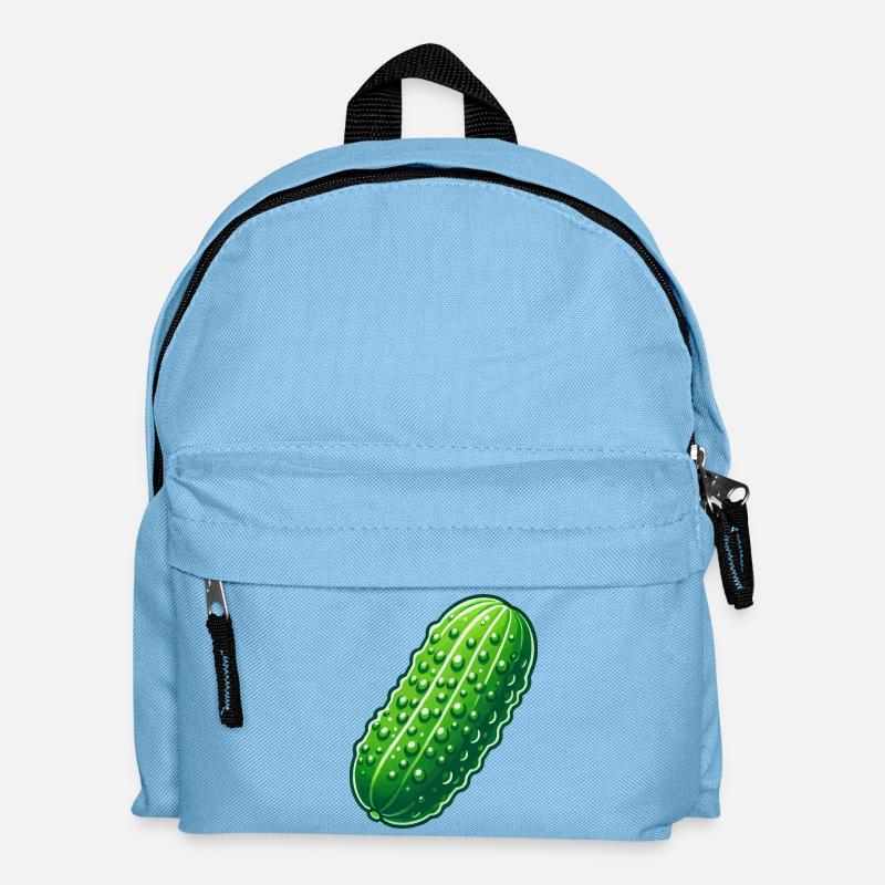 Große Gurke - Kinder Rucksack - Hellblau