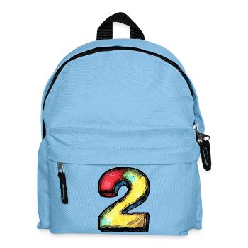 2 Symbole numérique - Sac à dos Enfant - bleu clair - Devant