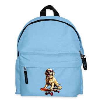 Planche à roulettes Golden Retriever - Sac à dos Enfant - bleu clair - Devant